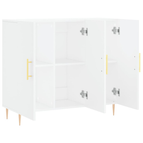 Berkfield Sideboard White 90x34x80 cm Engineered Wood 2