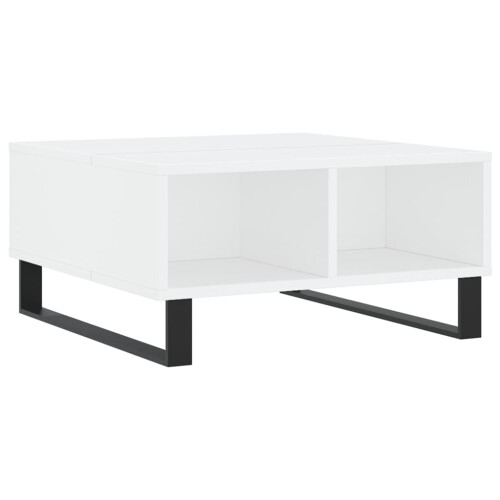 Berkfield Coffee Table White 60x60x30 cm Engineered Wood 1