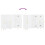 Berkfield Sideboard White 90x34x80 cm Engineered Wood 11