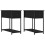 Berkfield Bedside Cabinets 2 pcs Black 30x60x60 cm Engineered Wood 2