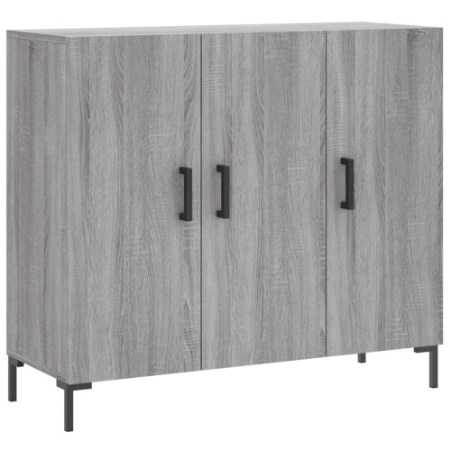 Berkfield Sideboard Grey Sonoma 90x34x80 cm Engineered Wood 1