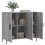 Berkfield Sideboard Grey Sonoma 90x34x80 cm Engineered Wood 4