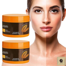 Intensive Tanning Gel and Cream 2024 Upgrade, Natural Bronze Finish, Fast Absorbing, Deep Hydration, Travel Size