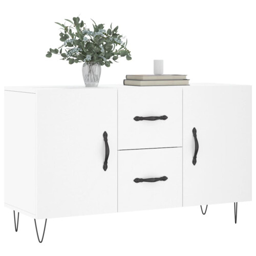 Berkfield Sideboard White 100x36x60 cm Engineered Wood 2