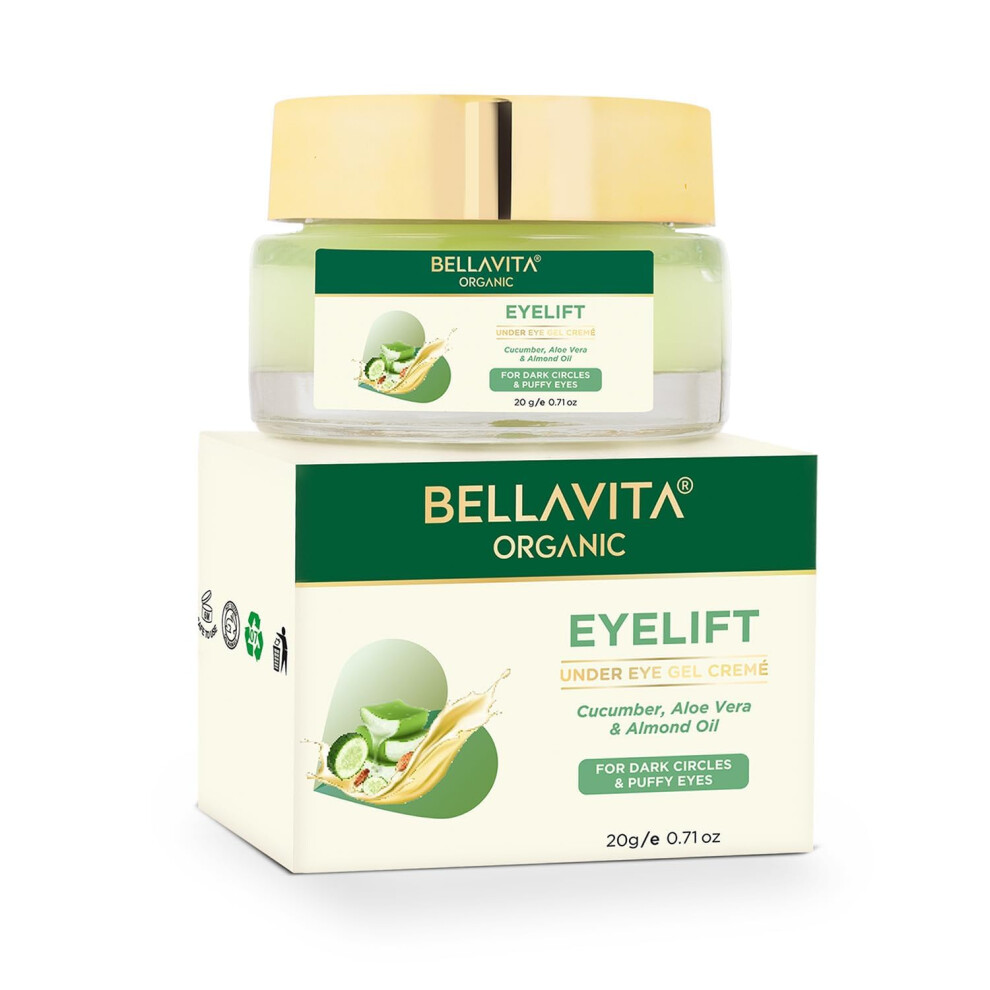 Cream/Dark Hydrating Natural Under Eye Gel For Circles, Puffiness And Wrinkles, 20G