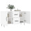 Berkfield Sideboard White 100x36x60 cm Engineered Wood 4