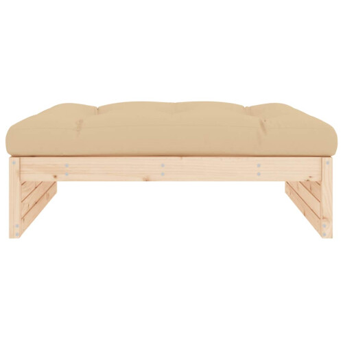 Berkfield Garden Footstool 120x80 cm Solid Wood Pine 2