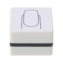 Nail Art Stamper Practice Tool with Stable Surface and Realistic Nail Shape for Salon and Home