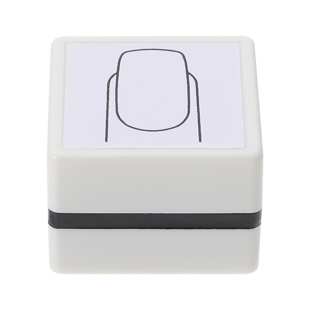Nail Art Stamper Practice Tool with Stable Surface and Realistic Nail Shape for Salon and Home