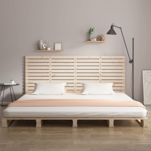 Berkfield Wall Headboard 206x3x91.5 cm Solid Wood Pine 2