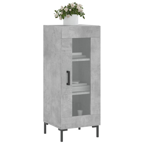 Berkfield Sideboard Concrete Grey 34.5x34x90 cm Engineered Wood 2