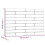 Berkfield Wall Headboard Grey 106x3x63 cm Solid Wood Pine 8