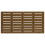 Berkfield Wall Headboard Honey Brown 126x3x63 cm Solid Wood Pine 4
