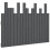 Berkfield Wall Headboard Grey 108x3x80 cm Solid Wood Pine 2