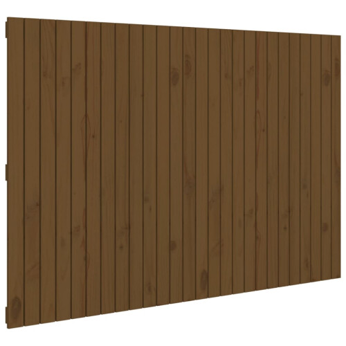 Berkfield Wall Headboard Honey Brown 166x3x110 cm Solid Wood Pine 1