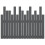 Berkfield Wall Headboard Grey 108x3x80 cm Solid Wood Pine 5