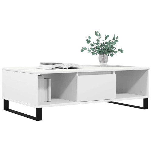 Berkfield Coffee Table White 104x60x35 cm Engineered Wood 2