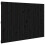 Berkfield Wall Headboard Black 159.5x3x110 cm Solid Wood Pine 2