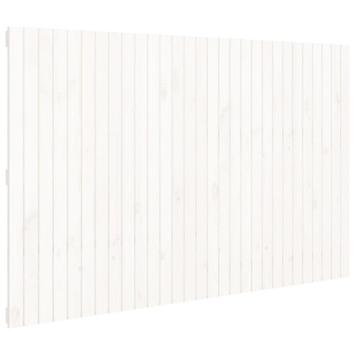Berkfield Wall Headboard White 185x3x110 cm Solid Wood Pine 1