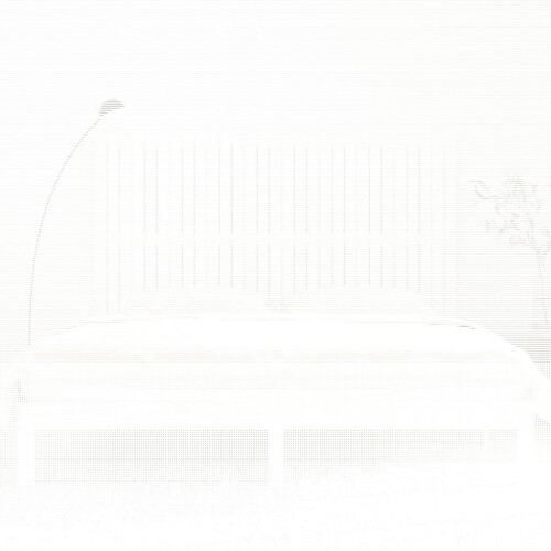 Berkfield Wall Headboard White 185x3x110 cm Solid Wood Pine 2