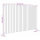 Berkfield Wall Headboard White 185x3x110 cm Solid Wood Pine 8