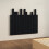 Berkfield Wall Headboard Black 95.5x3x80 cm Solid Wood Pine 4