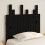 Berkfield Wall Headboard Black 82.5x3x80 cm Solid Wood Pine 3
