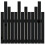 Berkfield Wall Headboard Black 82.5x3x80 cm Solid Wood Pine 5