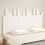 Berkfield Wall Headboard White 140x3x80 cm Solid Wood Pine 3