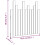 Berkfield Wall Headboard Black 82.5x3x80 cm Solid Wood Pine 8