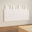 Berkfield Wall Headboard White 140x3x80 cm Solid Wood Pine 4