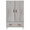 Berkfield Highboard Grey Sonoma 69.5x31x115 cm Engineered Wood 6