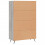 Berkfield Highboard Grey Sonoma 69.5x31x115 cm Engineered Wood 8