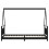 Berkfield Kids Bed Frame Black 80x200 cm Solid Wood Pine 4