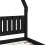 Berkfield Kids Bed Frame Black 80x200 cm Solid Wood Pine 7