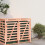 Berkfield Wheelie Bin Storage Extension Solid Wood Douglas 3