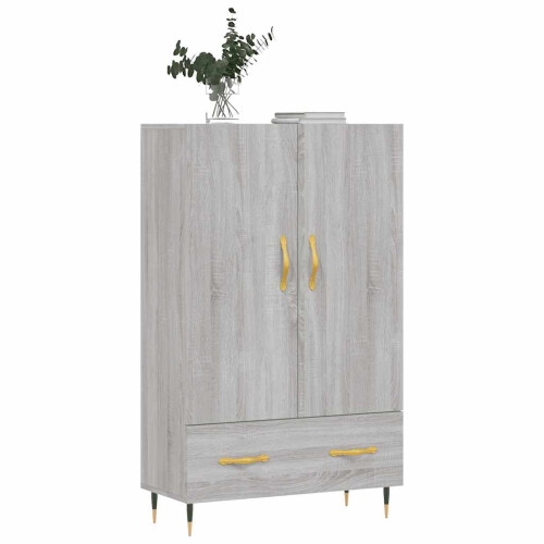 Berkfield Highboard Grey Sonoma 69.5x31x115 cm Engineered Wood 2