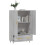 Berkfield Highboard Grey Sonoma 69.5x31x115 cm Engineered Wood 4
