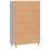 Berkfield Highboard Grey Sonoma 69.5x31x115 cm Engineered Wood 8