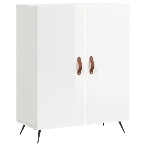Berkfield Sideboard High Gloss White 69.5x34x90 cm Engineered Wood 1