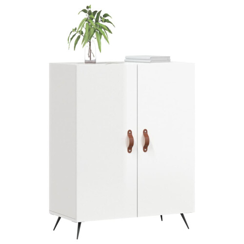 Berkfield Sideboard High Gloss White 69.5x34x90 cm Engineered Wood 2