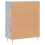 Berkfield Sideboard Concrete Grey 69.5x34x90 cm Engineered Wood 8