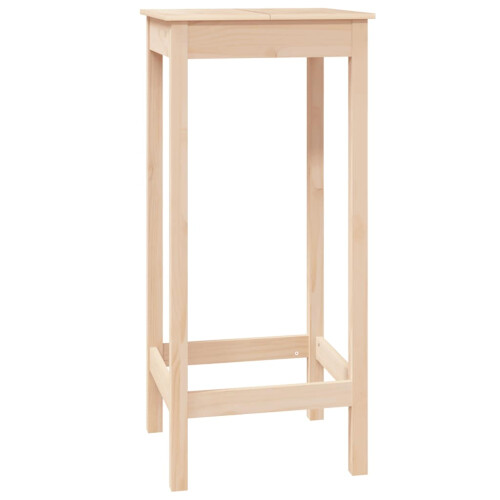 Berkfield Bar Table 50x50x110 cm Solid Wood Pine 1