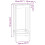 Berkfield Bar Table 50x50x110 cm Solid Wood Pine 8