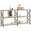 Berkfield Console Table Sonoma Oak 156x28x80.5 cm Engineered Wood 3