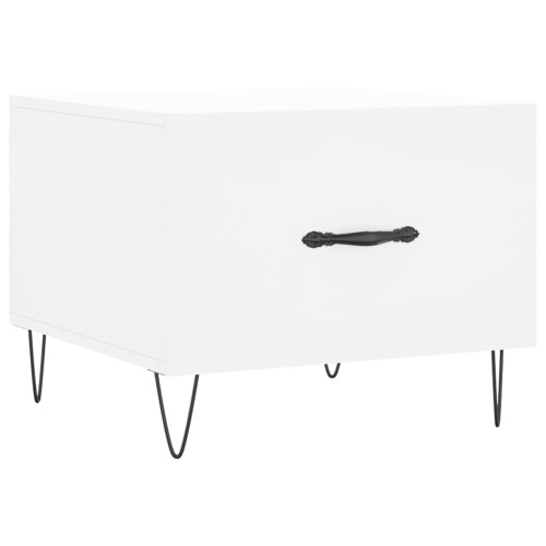 Berkfield Coffee Table White 50x50x40 cm Engineered Wood 1