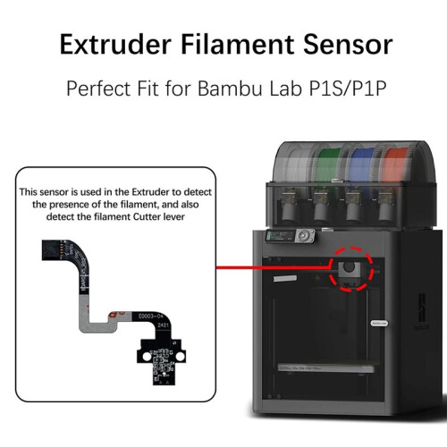 For Bambu P1S Hotend & Extruder Hall  Board Filament Sensor Board for Lab P1S/P1P 3D Printer Feed Sensor 1