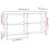 Berkfield Console Table Sonoma Oak 156x28x80.5 cm Engineered Wood 9
