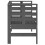 Berkfield Garden Bench Grey 111.5x53x71 cm Solid Wood Pine 5