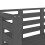 Berkfield Garden Bench Grey 111.5x53x71 cm Solid Wood Pine 7